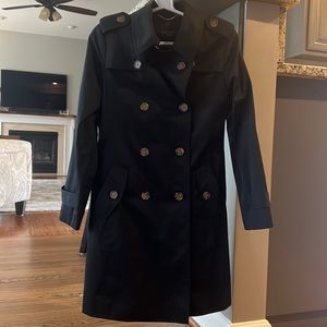 Talbots Trench Coat l Black | Women’s 2P | Very Good Used Condition!